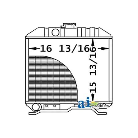A & I Products Radiator 26" x23.2" x7" A-17355-72060